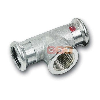 Тройник с ВР оцинкованный 24130G  54х1/2"х54 SANHA